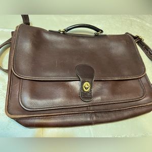 Viintage Coach Leather Briefcase/Laptop Bag